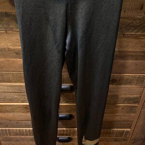 NIKE PRO LIMITED ADDITION LEGGINGS. GOLD SHIMMER. SZ SMALL
